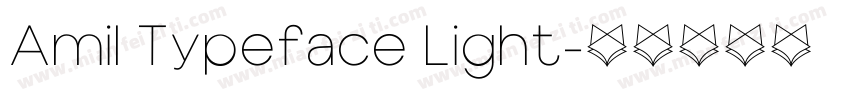 Amil Typeface Light字体转换